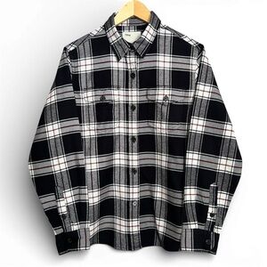 Tilley Endurables Men’s Medium Plaid Flannel Shirt Organic Cotton